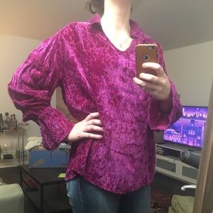 Pink Austin Powers-Esque shirt